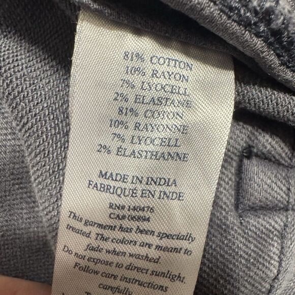 Faherty Stretch Terry 5-Pocket Slim Straight Chino Pants Gray Men’s Size 40x33.5 - Picture 6 of 7